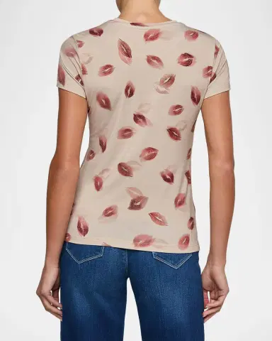 L'Agence Ressi Short-Sleeve Faded Kiss Tee | Thumbnail 3 L'Agence Ressi Short-Sleeve Faded Kiss Tee | Thumbnail 3