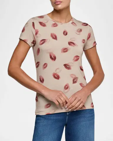 L'Agence Ressi Short-Sleeve Faded Kiss Tee | Thumbnail 4 L'Agence Ressi Short-Sleeve Faded Kiss Tee | Thumbnail 4