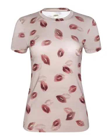 L'Agence Ressi Short-Sleeve Faded Kiss Tee | Thumbnail 1 L'Agence Ressi Short-Sleeve Faded Kiss Tee | Thumbnail 1