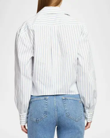 Cinq à Sept Twilight Spark Marianna Rhinestone Tie-Hem Shirt | Thumbnail 2 Cinq à Sept Twilight Spark Marianna Rhinestone Tie-Hem Shirt | Thumbnail 2