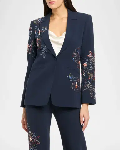 Cinq à Sept Blooming Linework Karlie Blazer | Thumbnail 3 Cinq à Sept Blooming Linework Karlie Blazer | Thumbnail 3