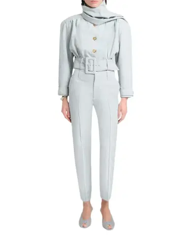 Chloé Linen-Cotton Pintuck Trousers | Thumbnail 1 Chloé Linen-Cotton Pintuck Trousers | Thumbnail 1