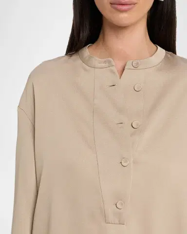Emporio Armani Button-Down Twill Crepe Shirt | Thumbnail 5 Emporio Armani Button-Down Twill Crepe Shirt | Thumbnail 5