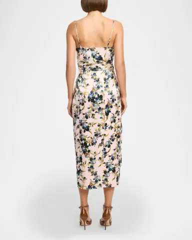 Cinq à Sept Trailing Iris Midi Dress | Thumbnail 2 Cinq à Sept Trailing Iris Midi Dress | Thumbnail 2