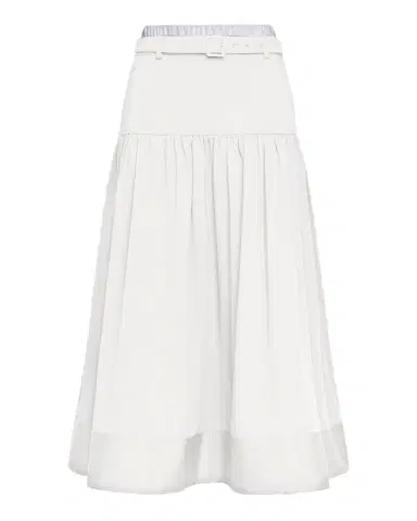 Cinq à Sept Peri Belted Tiered Midi Skirt | Thumbnail 1 Cinq à Sept Peri Belted Tiered Midi Skirt | Thumbnail 1