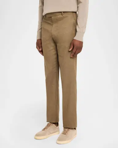 Vince Men 's Owen Athletic Linen-Cotton Extended-Tab Pants | Thumbnail 3 Vince Men 's Owen Athletic Linen-Cotton Extended-Tab Pants | Thumbnail 3