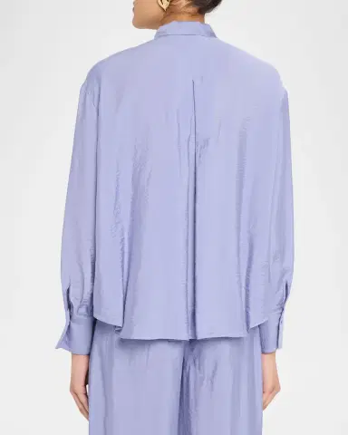 Emporio Armani Button-Down Viscose Shirt | Thumbnail 3 Emporio Armani Button-Down Viscose Shirt | Thumbnail 3