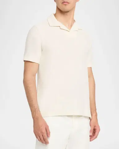 Vince Men 's Honeycomb Johnny Collar Polo Shirt | Thumbnail 3 Vince Men 's Honeycomb Johnny Collar Polo Shirt | Thumbnail 3