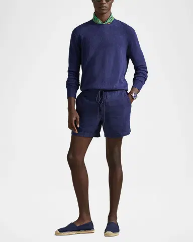 Polo Ralph Lauren Men's Polo Prepster Linen Shorts | Thumbnail 5 Polo Ralph Lauren Men's Polo Prepster Linen Shorts | Thumbnail 5