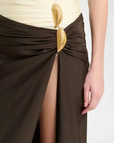 SIMKHAI Eiana Shell Midi Skirt | Thumbnail 4 SIMKHAI Eiana Shell Midi Skirt | Thumbnail 4