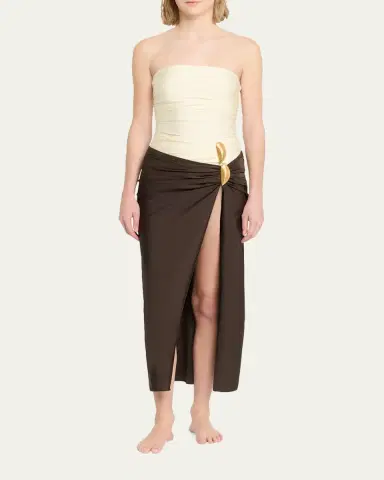 SIMKHAI Eiana Shell Midi Skirt | Thumbnail 6 SIMKHAI Eiana Shell Midi Skirt | Thumbnail 6