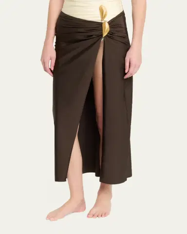 SIMKHAI Eiana Shell Midi Skirt | Thumbnail 8 SIMKHAI Eiana Shell Midi Skirt | Thumbnail 8