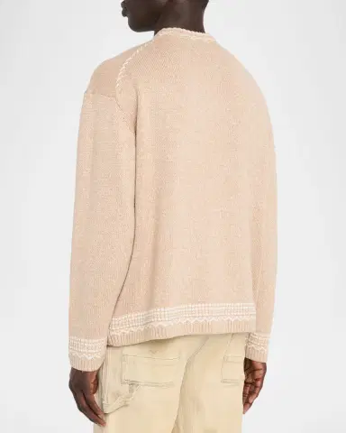 Scotch & Soda Men's Jacquard Loose Pullover Sweater | Thumbnail 3 Scotch & Soda Men's Jacquard Loose Pullover Sweater | Thumbnail 3