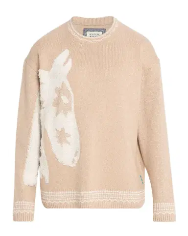 Scotch & Soda Men's Jacquard Loose Pullover Sweater | Thumbnail 1 Scotch & Soda Men's Jacquard Loose Pullover Sweater | Thumbnail 1