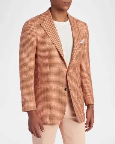 Kiton Men's Cashmere, Wool and Silk Woven Sport Coat | Thumbnail 3 Kiton Men's Cashmere, Wool and Silk Woven Sport Coat | Thumbnail 3