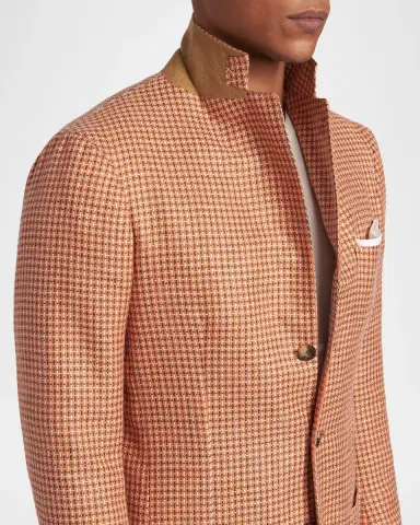 Kiton Men's Cashmere, Wool and Silk Woven Sport Coat | Thumbnail 6 Kiton Men's Cashmere, Wool and Silk Woven Sport Coat | Thumbnail 6