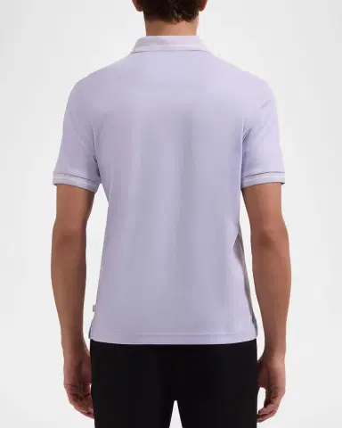 Bugatchi Men's Pima Cotton Johnny-Collar Polo Shirt | Thumbnail 2 Bugatchi Men's Pima Cotton Johnny-Collar Polo Shirt | Thumbnail 2