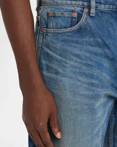 Saint Laurent Men's High Rise Barrel-Leg Jeans | Thumbnail 5 Saint Laurent Men's High Rise Barrel-Leg Jeans | Thumbnail 5