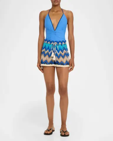 Ramy Brook Chevron Duke Shorts | Thumbnail 2 Ramy Brook Chevron Duke Shorts | Thumbnail 2