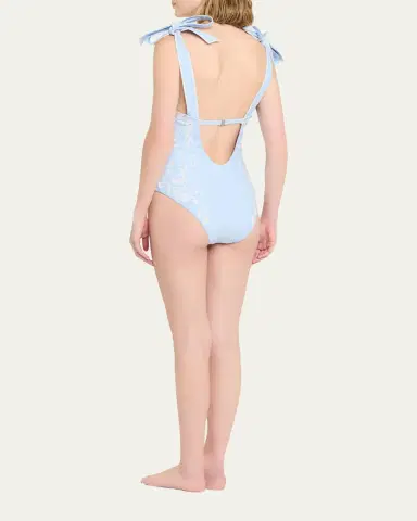 Simkhai Laurie Embroidered One-Piece Swimsuit | Thumbnail 6 Simkhai Laurie Embroidered One-Piece Swimsuit | Thumbnail 6