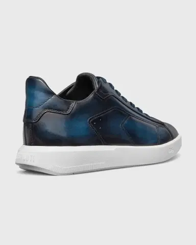 Berluti Men's Stellar Leather Low-Top Sneakers | Thumbnail 3 Berluti Men's Stellar Leather Low-Top Sneakers | Thumbnail 3