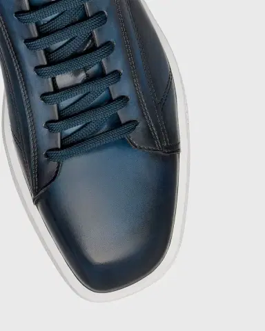 Berluti Men's Stellar Leather Low-Top Sneakers | Thumbnail 4 Berluti Men's Stellar Leather Low-Top Sneakers | Thumbnail 4