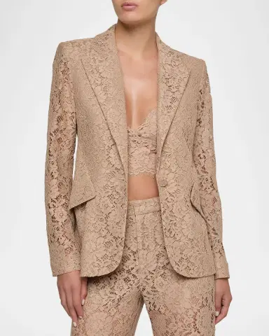 L'Agence Chamberlain Floral Lace Blazer | Thumbnail 3 L'Agence Chamberlain Floral Lace Blazer | Thumbnail 3