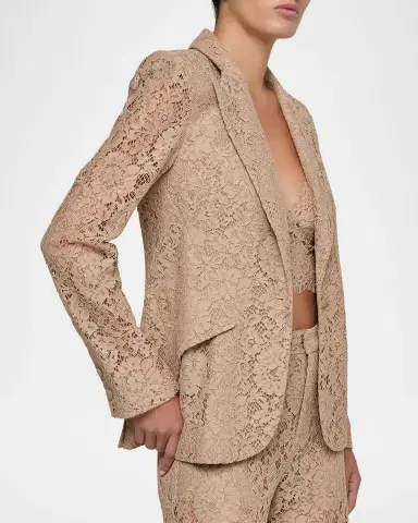 L'Agence Chamberlain Floral Lace Blazer | Thumbnail 4 L'Agence Chamberlain Floral Lace Blazer | Thumbnail 4