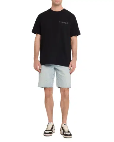 PURPLE Men 's P059 Denim Cutoff Shorts | Thumbnail 1 PURPLE Men 's P059 Denim Cutoff Shorts | Thumbnail 1
