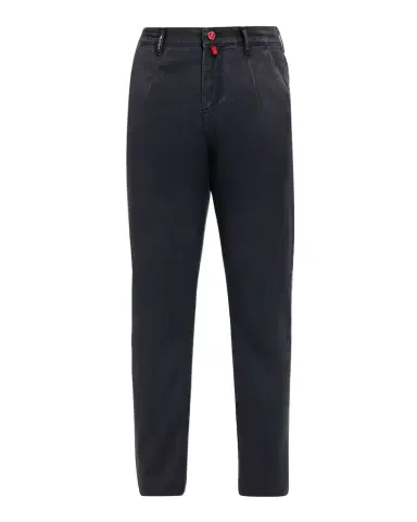 Kiton Men's Washed Wool Darted Flat-Front Pants | Thumbnail 1 Kiton Men's Washed Wool Darted Flat-Front Pants | Thumbnail 1