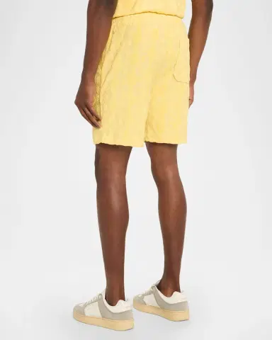 Scotch & Soda Men's Terry Jacquard Drawstring Shorts | Thumbnail 2 Scotch & Soda Men's Terry Jacquard Drawstring Shorts | Thumbnail 2