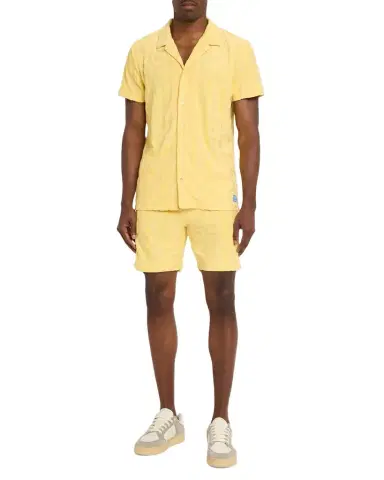 Scotch & Soda Men's Terry Jacquard Drawstring Shorts | Thumbnail 1 Scotch & Soda Men's Terry Jacquard Drawstring Shorts | Thumbnail 1