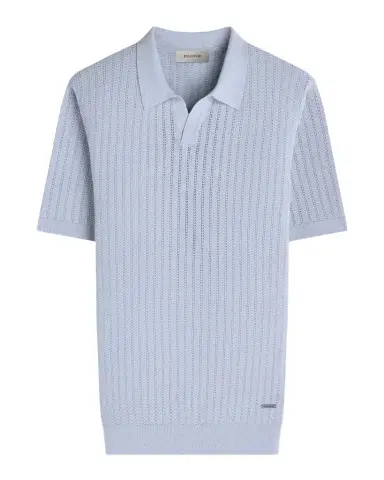 Bugatchi Men's Pointelle Rib Johnny Collar Short-Sleeve Sweater | Thumbnail 1 Bugatchi Men's Pointelle Rib Johnny Collar Short-Sleeve Sweater | Thumbnail 1