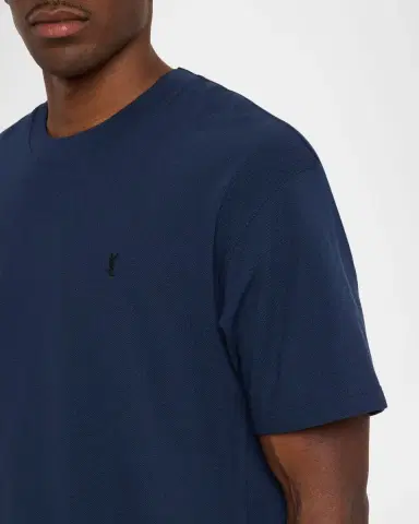 Saint Laurent Men's Embroidered Cassandre Logo T Shirt | Thumbnail 5 Saint Laurent Men's Embroidered Cassandre Logo T Shirt | Thumbnail 5