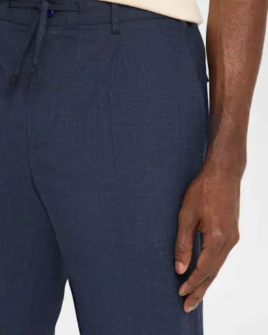 Stefano Ricci Men's Linen-Blend Drawstring Trousers | Thumbnail 4 Stefano Ricci Men's Linen-Blend Drawstring Trousers | Thumbnail 4