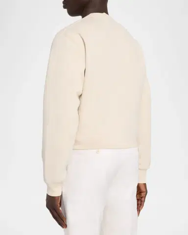 Saint Laurent Men's Cassandre Logo Crewneck Sweater | Thumbnail 3 Saint Laurent Men's Cassandre Logo Crewneck Sweater | Thumbnail 3