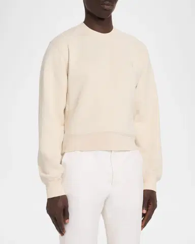 Saint Laurent Men's Cassandre Logo Crewneck Sweater | Thumbnail 4 Saint Laurent Men's Cassandre Logo Crewneck Sweater | Thumbnail 4