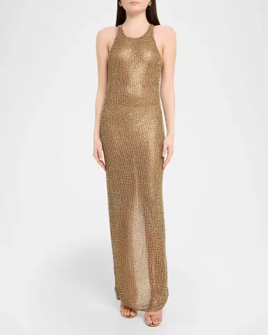 L 'AGENCE Paula Embellished Mesh Gown | Thumbnail 2 L 'AGENCE Paula Embellished Mesh Gown | Thumbnail 2