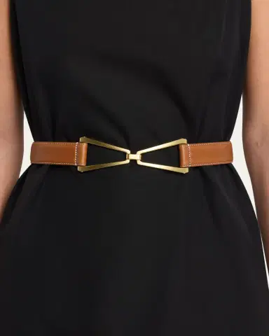 Veronica Beard V Leather Belt | Thumbnail 2 Veronica Beard V Leather Belt | Thumbnail 2
