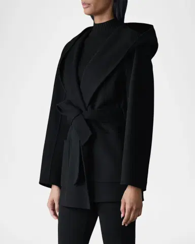 Mackage Paya-Z Hooded Wool Wrap Coat | Thumbnail 3 Mackage Paya-Z Hooded Wool Wrap Coat | Thumbnail 3