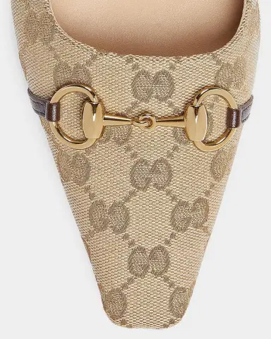Gucci Vittoria GG Canvas Ballerina Flats | Thumbnail 3 Gucci Vittoria GG Canvas Ballerina Flats | Thumbnail 3