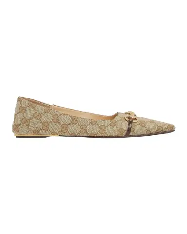 Gucci Vittoria GG Canvas Ballerina Flats | Thumbnail 1 Gucci Vittoria GG Canvas Ballerina Flats | Thumbnail 1