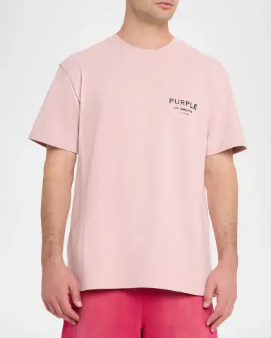 PURPLE Men's Jersey Logo T-Shirt | Thumbnail 4 PURPLE Men's Jersey Logo T-Shirt | Thumbnail 4