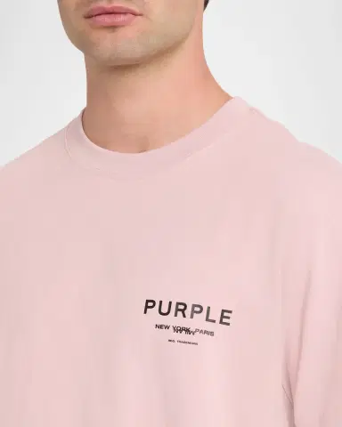 PURPLE Men's Jersey Logo T-Shirt | Thumbnail 5 PURPLE Men's Jersey Logo T-Shirt | Thumbnail 5