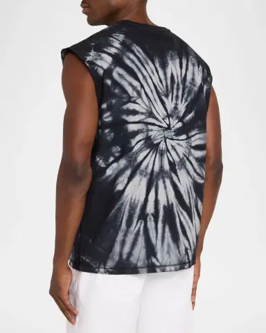 PURPLE Men's Tie-Dye Sleeveless Tank Top | Thumbnail 3 PURPLE Men's Tie-Dye Sleeveless Tank Top | Thumbnail 3