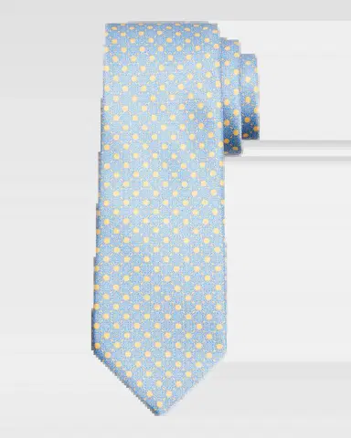 Stefano Ricci Men's Geometric Circle Silk Tie | Thumbnail 2 Stefano Ricci Men's Geometric Circle Silk Tie | Thumbnail 2
