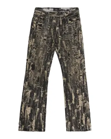 PURPLE Men's P026 Bead Splatter Destroy Jeans | Thumbnail 1 PURPLE Men's P026 Bead Splatter Destroy Jeans | Thumbnail 1