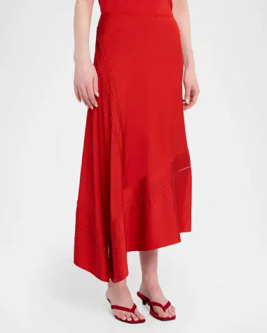 Vince Pintuck Satin Slip Skirt | Thumbnail 4 Vince Pintuck Satin Slip Skirt | Thumbnail 4