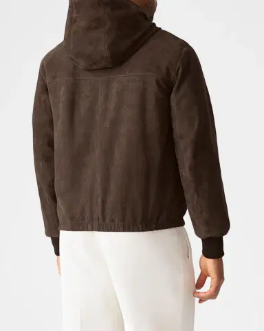Mackage Men's Sylas Suede Hooded Jacket | Thumbnail 3 Mackage Men's Sylas Suede Hooded Jacket | Thumbnail 3
