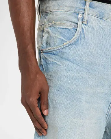 PURPLE Men's Vintage Dust Bow Denim Shorts | Thumbnail 5 PURPLE Men's Vintage Dust Bow Denim Shorts | Thumbnail 5